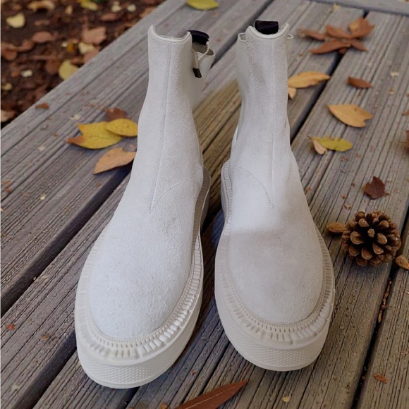Eytys Cream Chunky Sole Boots